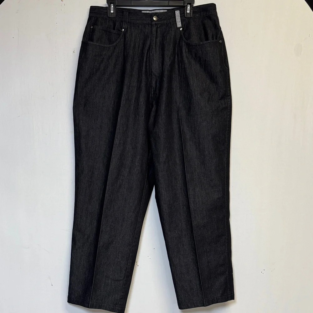 Jordan 23 Jumpman Rare Black Denim Baggy Jeans Size 34X29